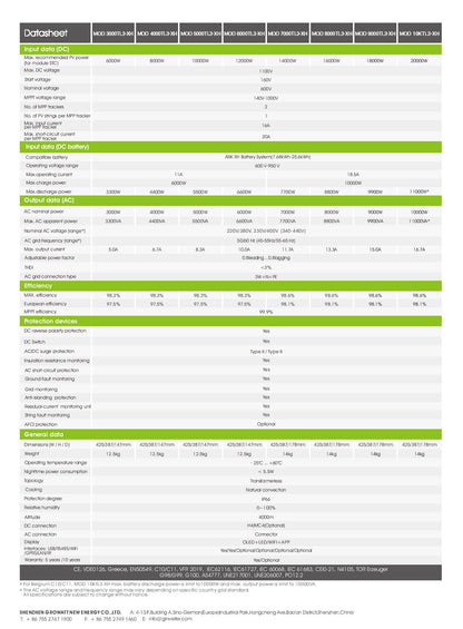 GROWATT-MOD-10TL3-XH (batteriförberedd)